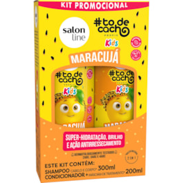 Kit Shampoo 300 ml + Condicionador 200 ml  Salon Line #todecacho Kids Maracujá