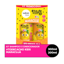 Kit Shampoo 300 ml + Condicionador 200 ml  Salon Line #todecacho Kids Maracujá