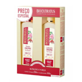 Kit Shampoo + Condicionador Bio Extratus 250 ml Crespos