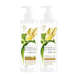 Kit Shampoo + Condicionador Dove Poder das Plantas 300 ml Purificação + Gengibre
