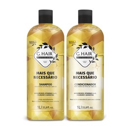 Kit Shampoo + Condicionador G.Hair 1 Litro Mais Que Necessário