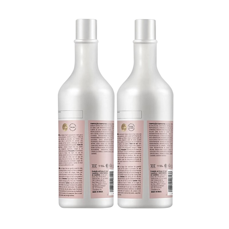 Kit Shampoo + Condicionador Inoar 800 ml Colágeno Glow