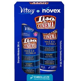 Kit Shampoo + Condicionador Novex Liso de Cinema 300 ml cada 