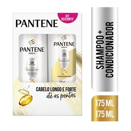 Kit Shampoo + Condicionador Pantene 175 ml Liso Extremo
