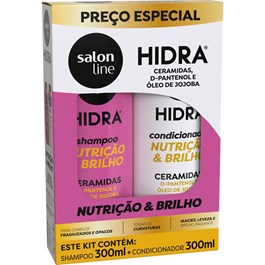 Kit Shampoo + Condicionador Salon Line Hidra 300 ml Cada Ceramidas