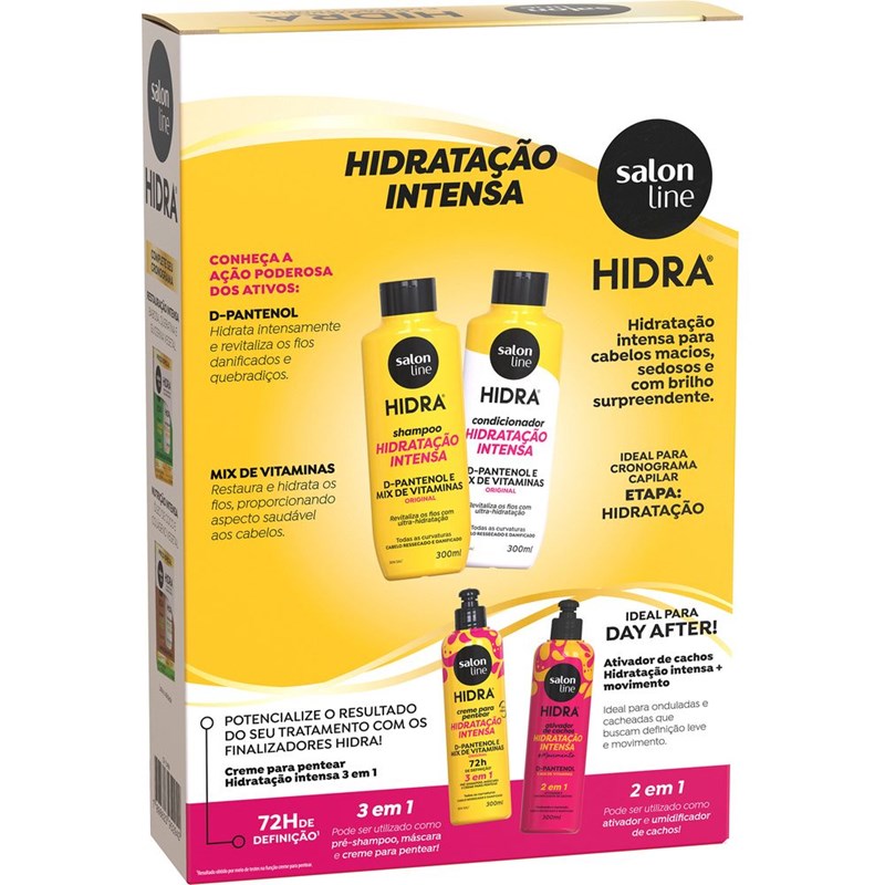 Kit Shampoo + Condicionador Salon Line Hidra 300 ml Hidratação Intensa