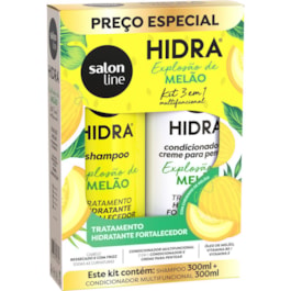 Kit Shampoo + Condicionador Salon Line Hidra 300 ml Melão