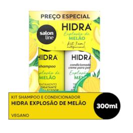 Kit Shampoo + Condicionador Salon Line Hidra 300 ml Melão