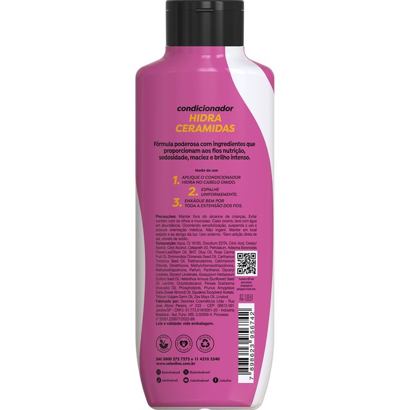 Kit Shampoo + Condicionador Salon Line Hidra 300 ml Nutrição e Brilho