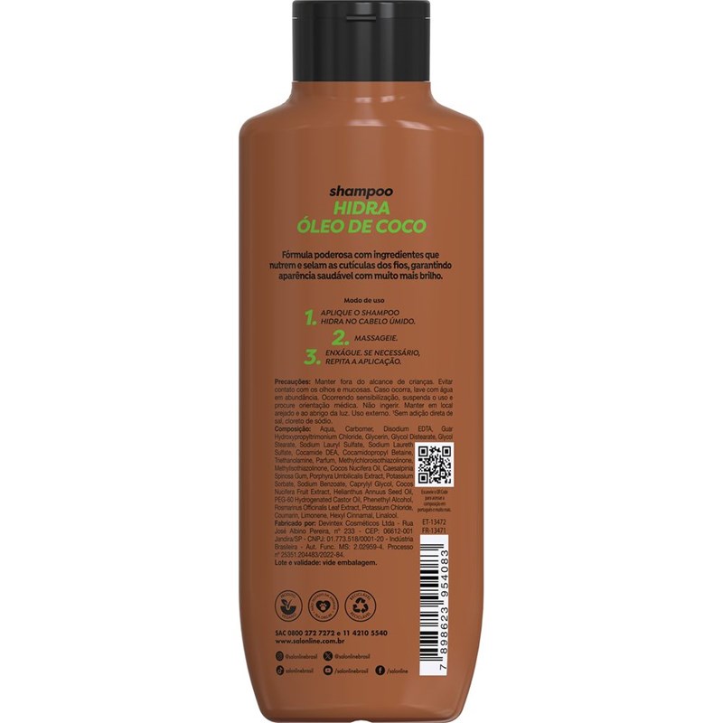 Kit Shampoo + Condicionador Salon Line Hidra 300 ml Nutrição Intensiva