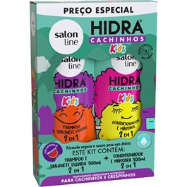 Kit Shampoo + Condicionador Salon Line Hidra Cachinhos Kids 300 ml