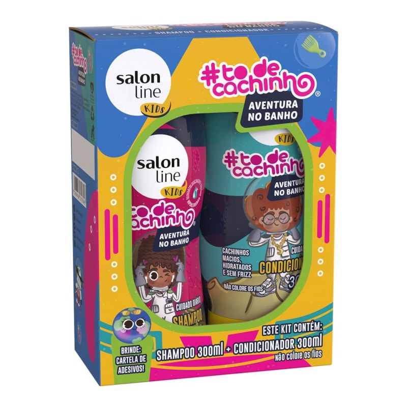 Kit Shampoo + Condicionador Salon Line kids 300 ml #todecachinho