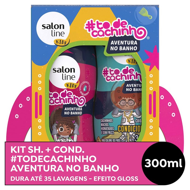 Kit Shampoo + Condicionador Salon Line kids 300 ml #todecachinho