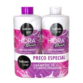 Kit Shampoo + Condicionador Salon Line S.O.S Hidratação 1 Litro Liso Extremo