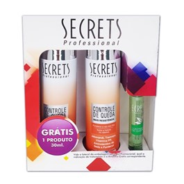 Kit Shampoo + Condicionador Secrets 300 ml Controle Queda Grátis Tônico
