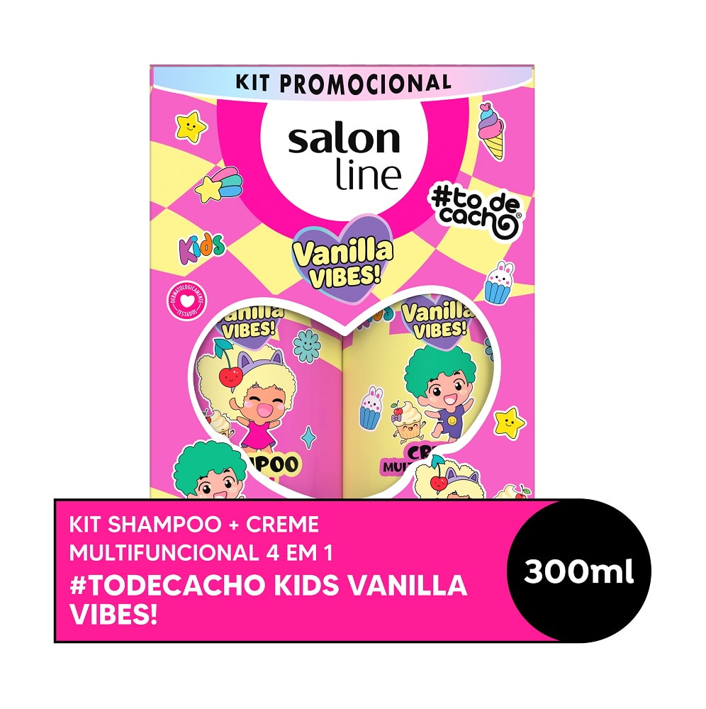 Kit Shampoo + Creme Multifuncional 4 em 1 Salon Line #todecacho Kit Shampoo + Creme Multifuncional 4 em 1 Salon Line #todecacho