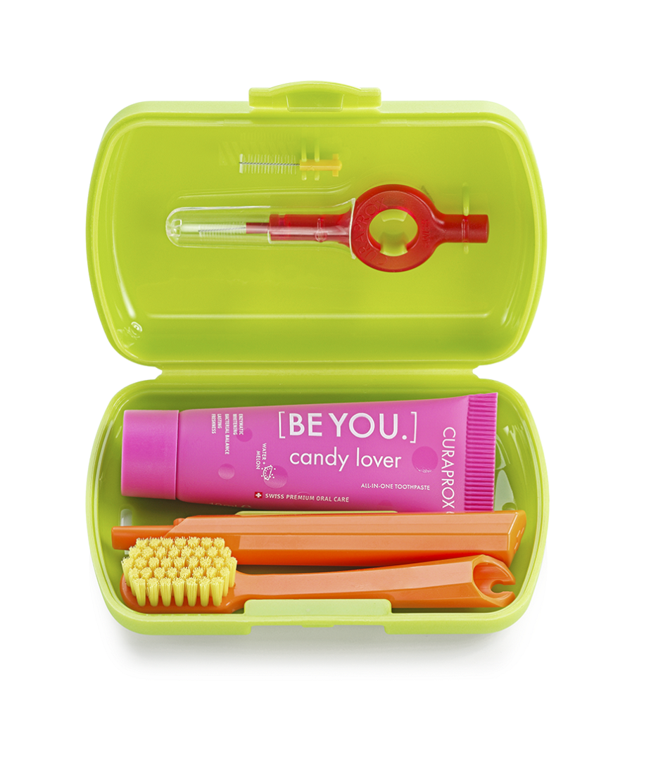 Kit Viagem Curaprox Travel Set Cores Sortidas