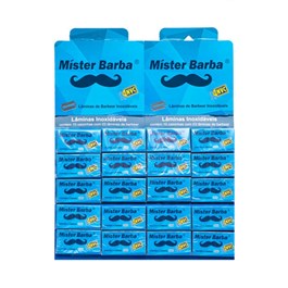 Lâmina de Barbear Mister Barba 60 unidades