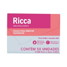Lenço Removedor de Oleosidade Ricca 50 unidades