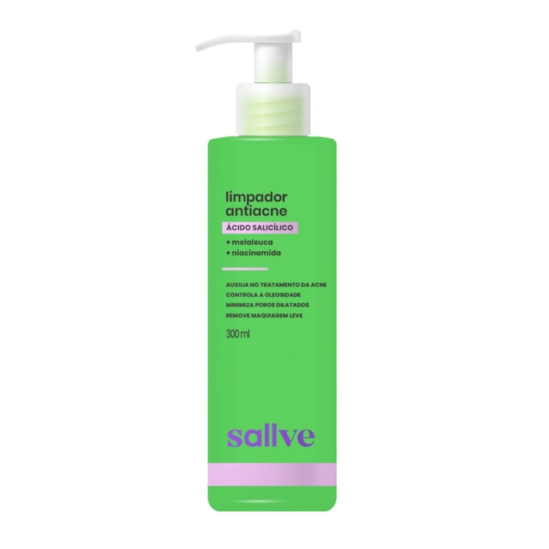 Limpador Facial Sallve Antioleosidade 300 ml