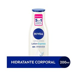 Locão Hidratante Corporal Nivea Lotion Express 200 ml Pele Normal a Seca