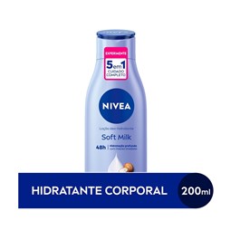 Loção Hidratante corporal Nivea Soft Milk 200ml