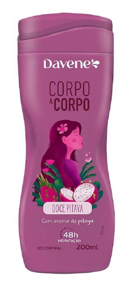 Loção Hidratante Davene Corpo a Corpo 200 ml Doce Pitaya