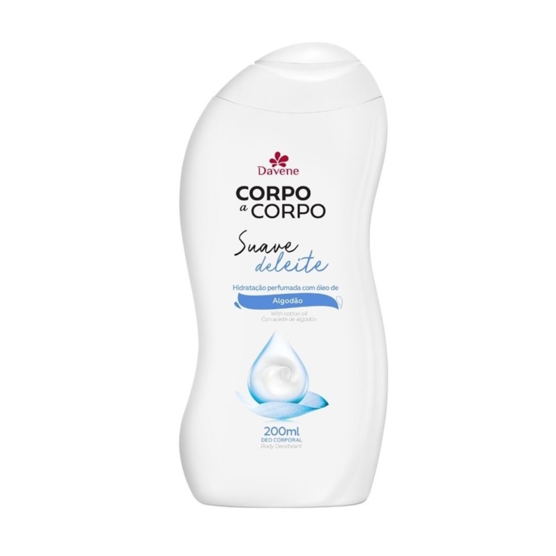 Loção Hidratante Davene Corpo a Corpo 200 ml Suave Deleite - LojasLivia