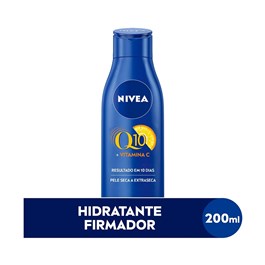 Loção Hidratante Nivea 200 ml Firmador Q10 + Vitamina C Pele Seca