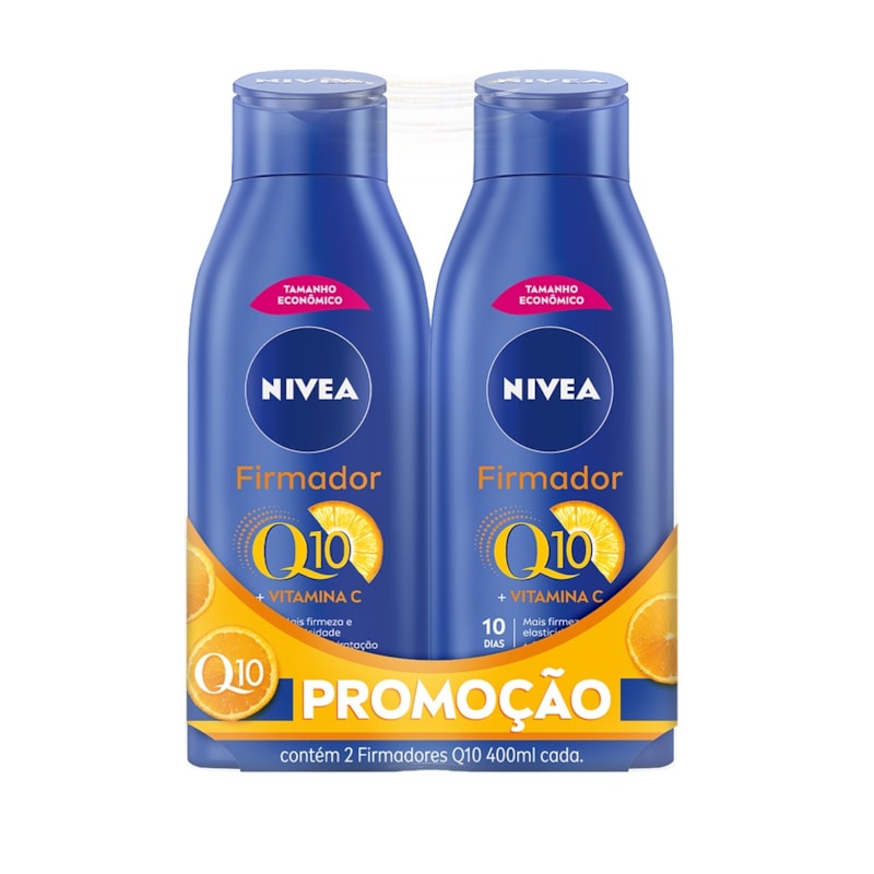 Loção Hidratante Nivea 400 ml Firmador Q10 + Vitamina C Pele Seca