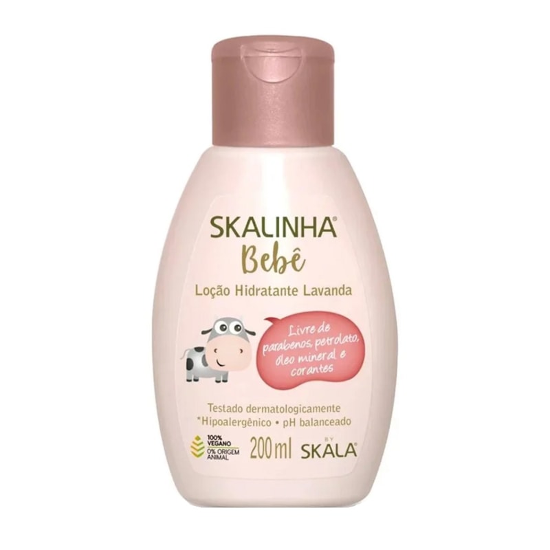 Loção Hidratante Skalinha Bebê 200 ml Lavanda