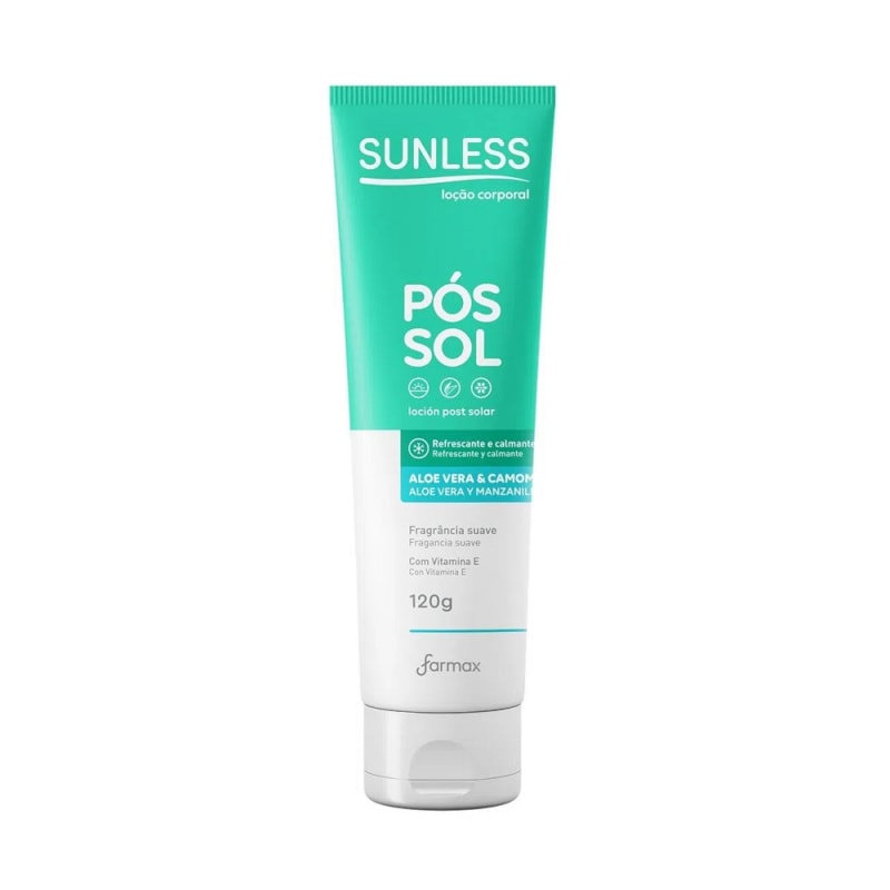 Loção Pós Sol Sunless 120 gr Aloe Vera e Camomila