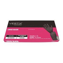 Luvas Black Vertix G 10 unidades