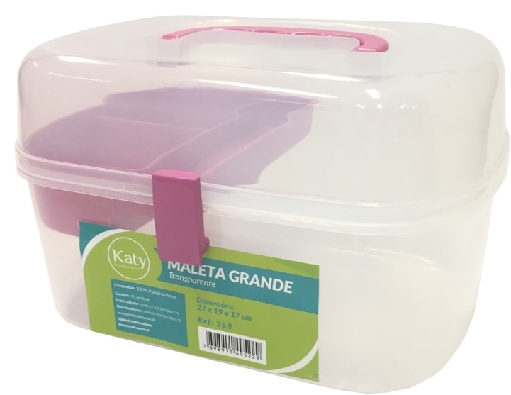 Maleta Katy Transparente Grande - LojasLivia