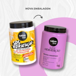 Máscara Concentrada Salon Line S.O.S Hidratação 1 Kg Queratina e Colágeno