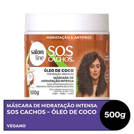 Máscara de Hidratação Salon Line  S.O.S Cachos 500 gr Coco