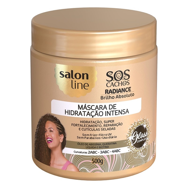 Mascara De Hidratacao Salon Line S O S Cachos 500 Gr Radiance Brilho Absoluto Lojaslivia