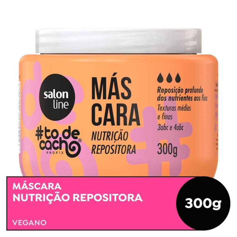 Máscara de Nutrição Salon Line #tôdecacho 300 gr Nutrição Repositora