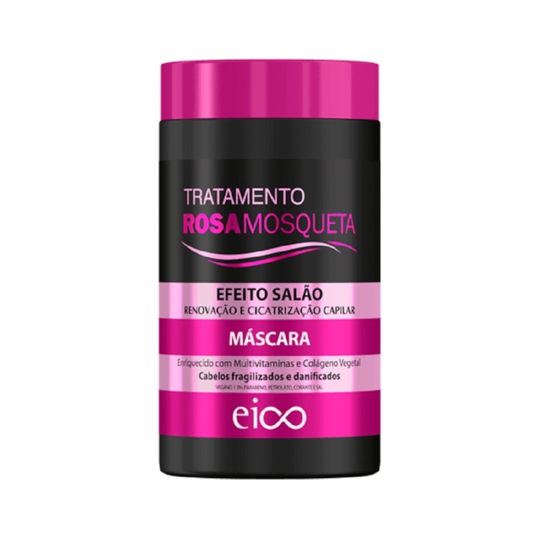 Máscara De Tratamento Eico 1 kg Rosa Mosqueta