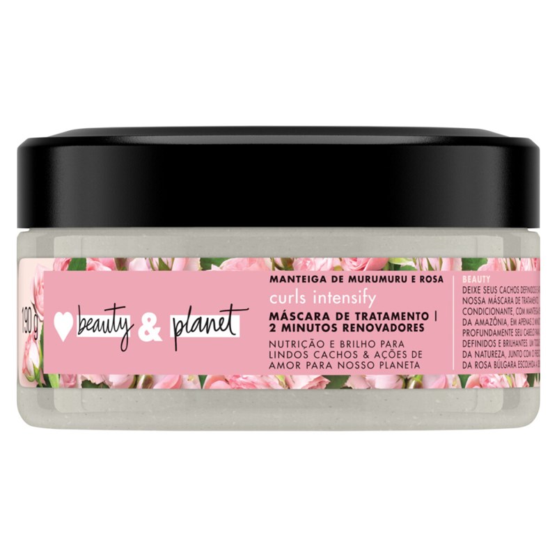 Mascara de Tratamento Love Beauty & Planet Curls Intensify 200 gr Manteiga de Murumuru e Rosas