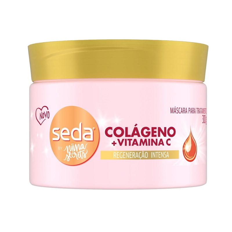 Máscara de Tratamento Seda By Niina Secrets 300 gr Colágeno + Vitamina C