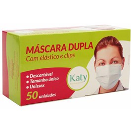 Máscara Descártavel Katy com Elástico | Com 50 Unidades