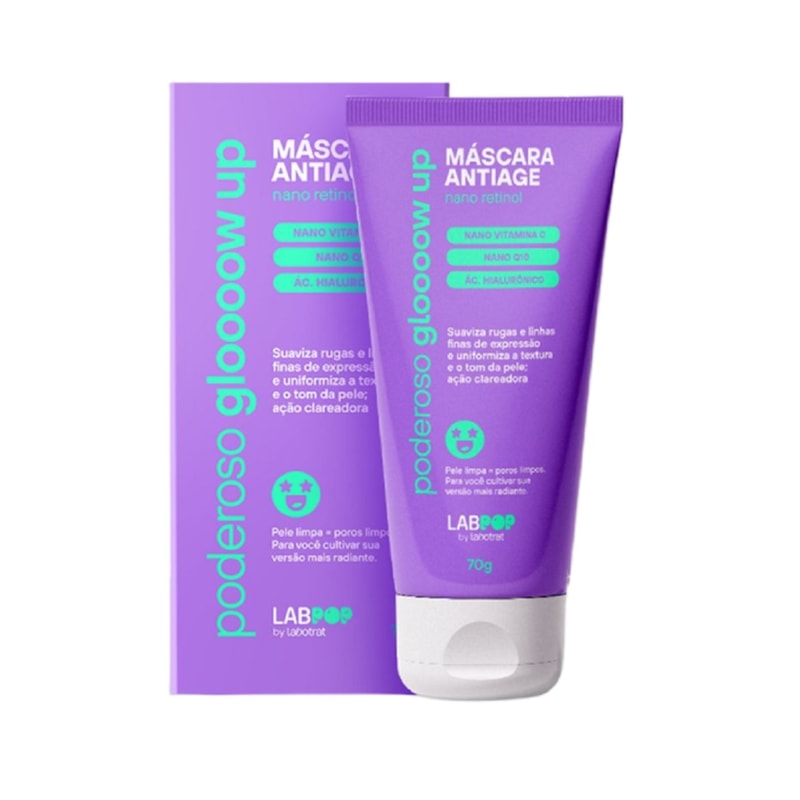 Máscara Facial Labotrat Labpop  70 gr Poderoso Glow UP