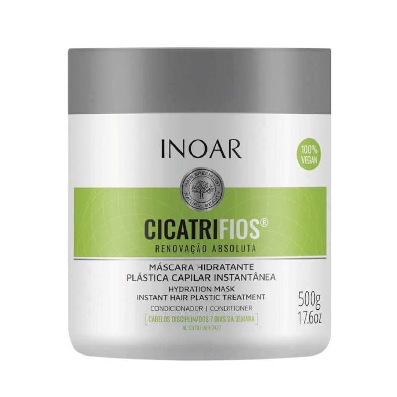 Máscara Hidratante Inoar 500 gr Cicatrifios