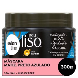 Máscara Matizadora Salon Line Meu Liso 300 gr Preto Azulado