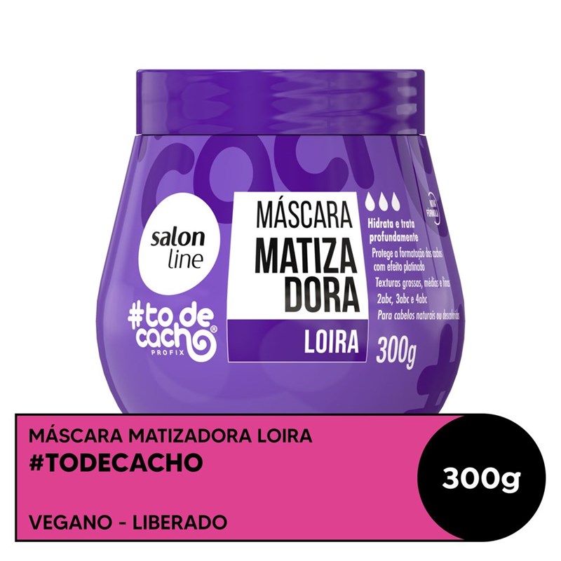 Máscara Matizadora Salon Line #todecacho 300 gr Roxa