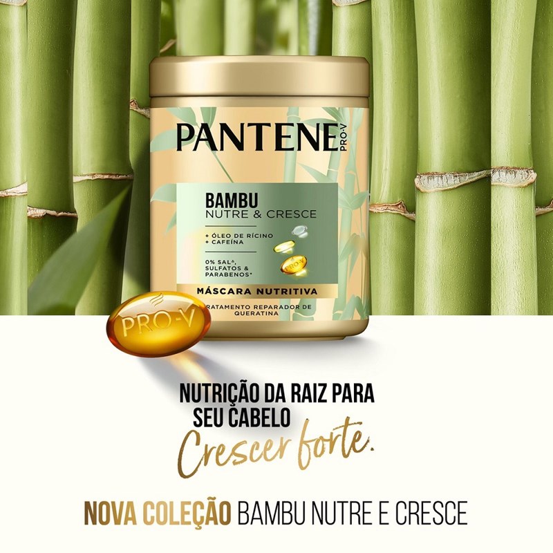 Máscara Nutritiva Pantene 600 ml Bambu