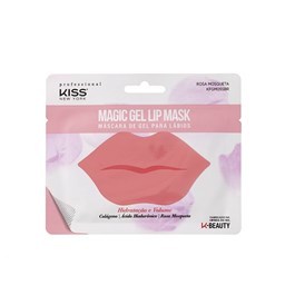 Máscara Para Lábios Kiss New York Mágic Gel Lip Rosa Mosqueta