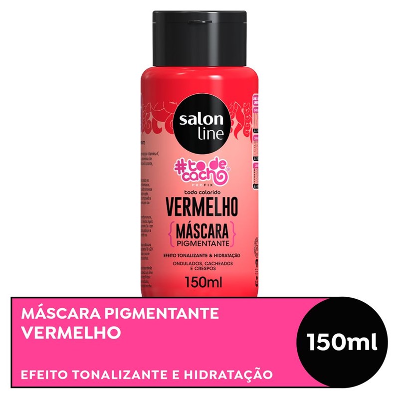 Máscara Pigmentante Salon Line #todecacho 150 ml Vermelho
