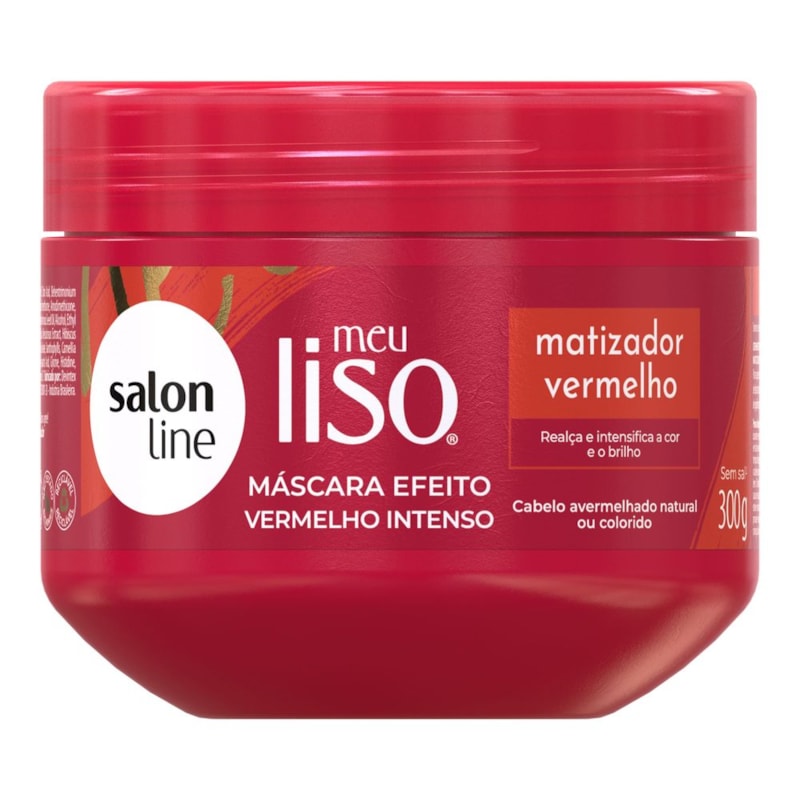 Máscara Salon Line Meu Liso 300 gr Matizador Vermelho